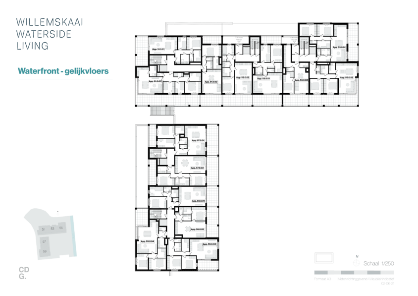  gelijkvloers Waterfront -51-53-55-57-59