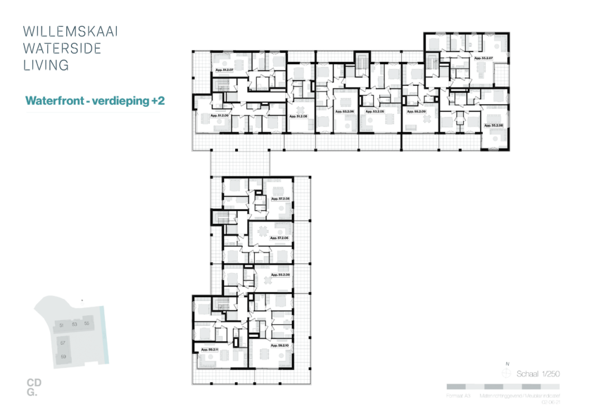 Verdieping 2 Waterfront -51-53-55-57-59