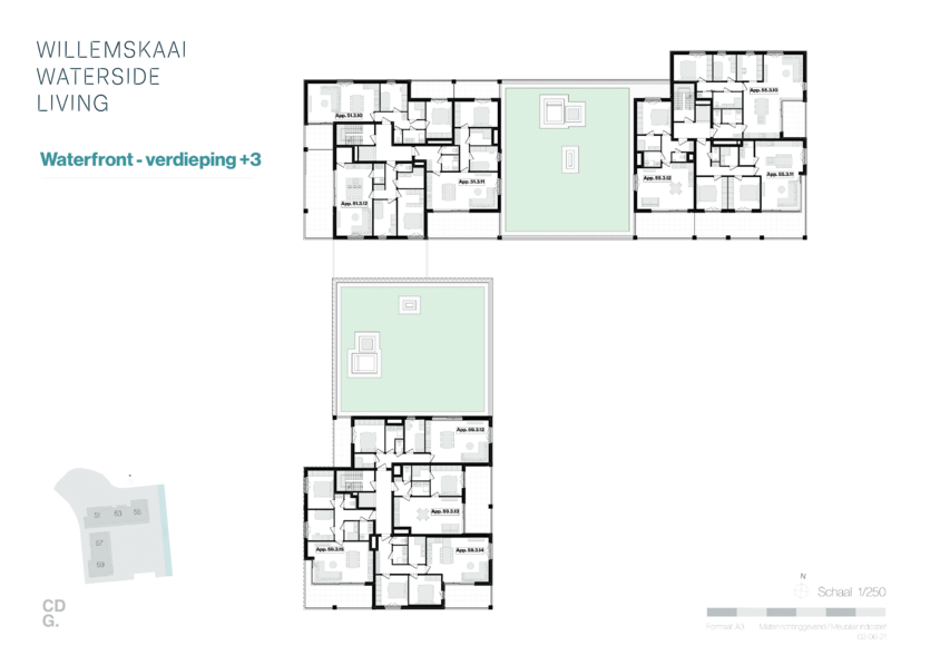 Verdieping 3 Waterfront -51-53-55-57-59
