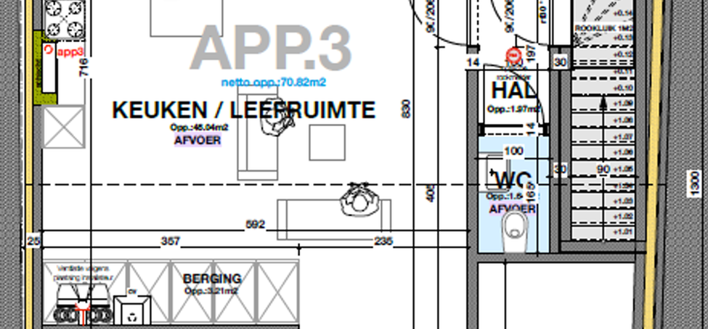 APPARTEMENT 1 &ndash; GELIJKVLOERS (94 m&sup2; + 50 m&sup2; private tuin)

&nbsp;

Titel: Modern gelijkvloers appartement met 2 slpks, 50m&sup2; tuin en parking &ndash; &euro;265.000 (excl. kosten)**

Stap binnen in dit prachtige gelijkvloers nieuwbouwappartement van 94m&sup2;, ideaal 
