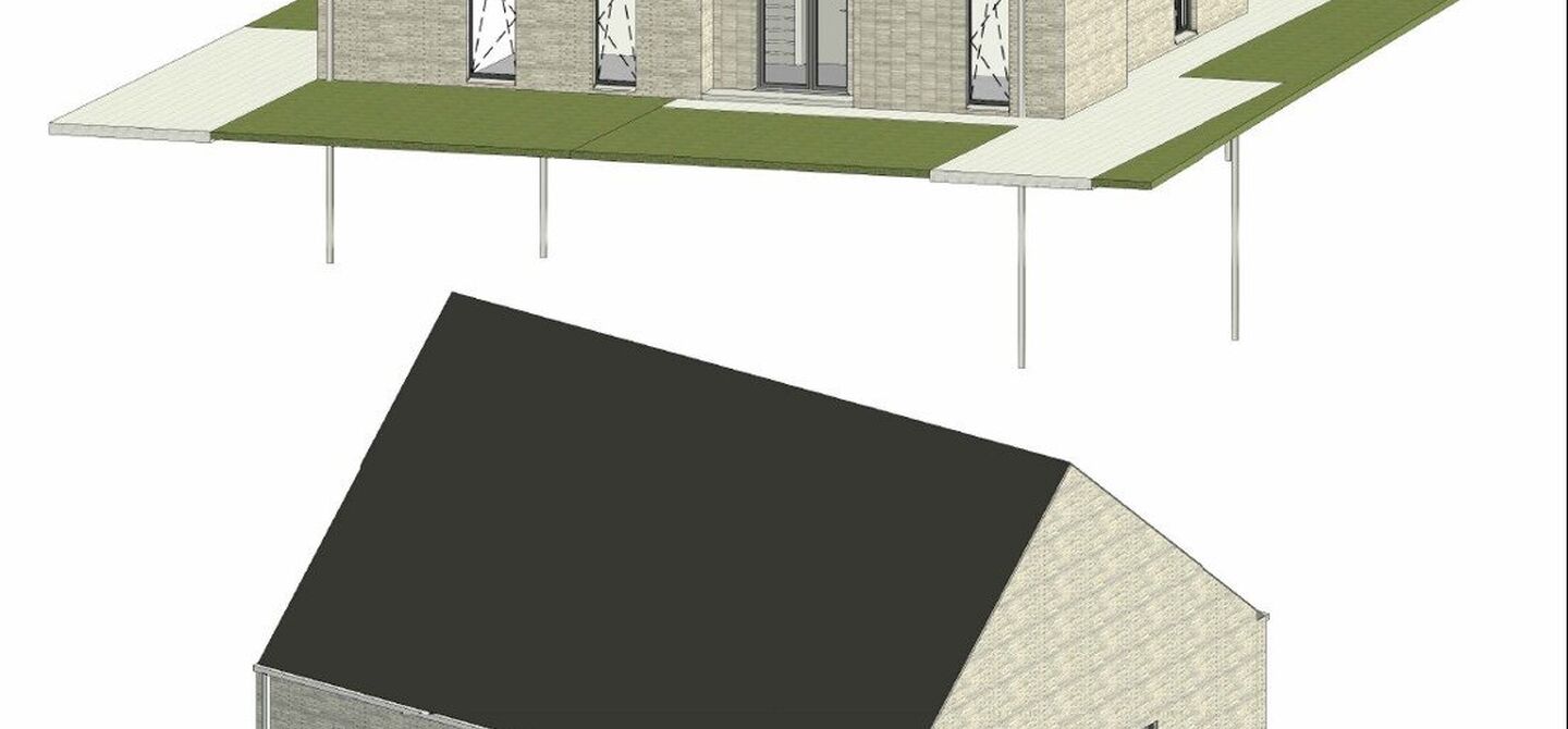 Rustig gelegen bouwperceel met vergunde plannen – onmiddellijk bouwklaar
Bij ImmoFusion 7/7 “open huis”: klik op onze 3D-TOUR en ervaar vastgoed alsof je er zelf doorloopt!
In de Vloosstraat te Leopoldsburg vinden we deze bouwgrond voor halfopen b