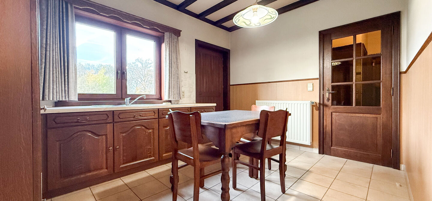 Bij ImmoFusion 7/7 &ldquo;open huis&rdquo;: klik op onze 3D-TOUR.
Ervaar vastgoed alsof je er zelf doorloopt!

Ontdek deze uitzonderlijk gelegen vrijstaande woning in de rustige, bosrijke omgeving van Paal. Wie houdt van natuur, privacy en een fenomenale perceelo